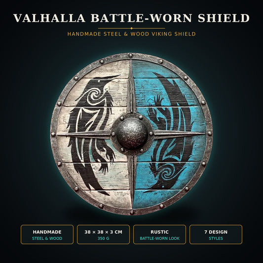 Evior Valhalla Battle worn Viking Shield