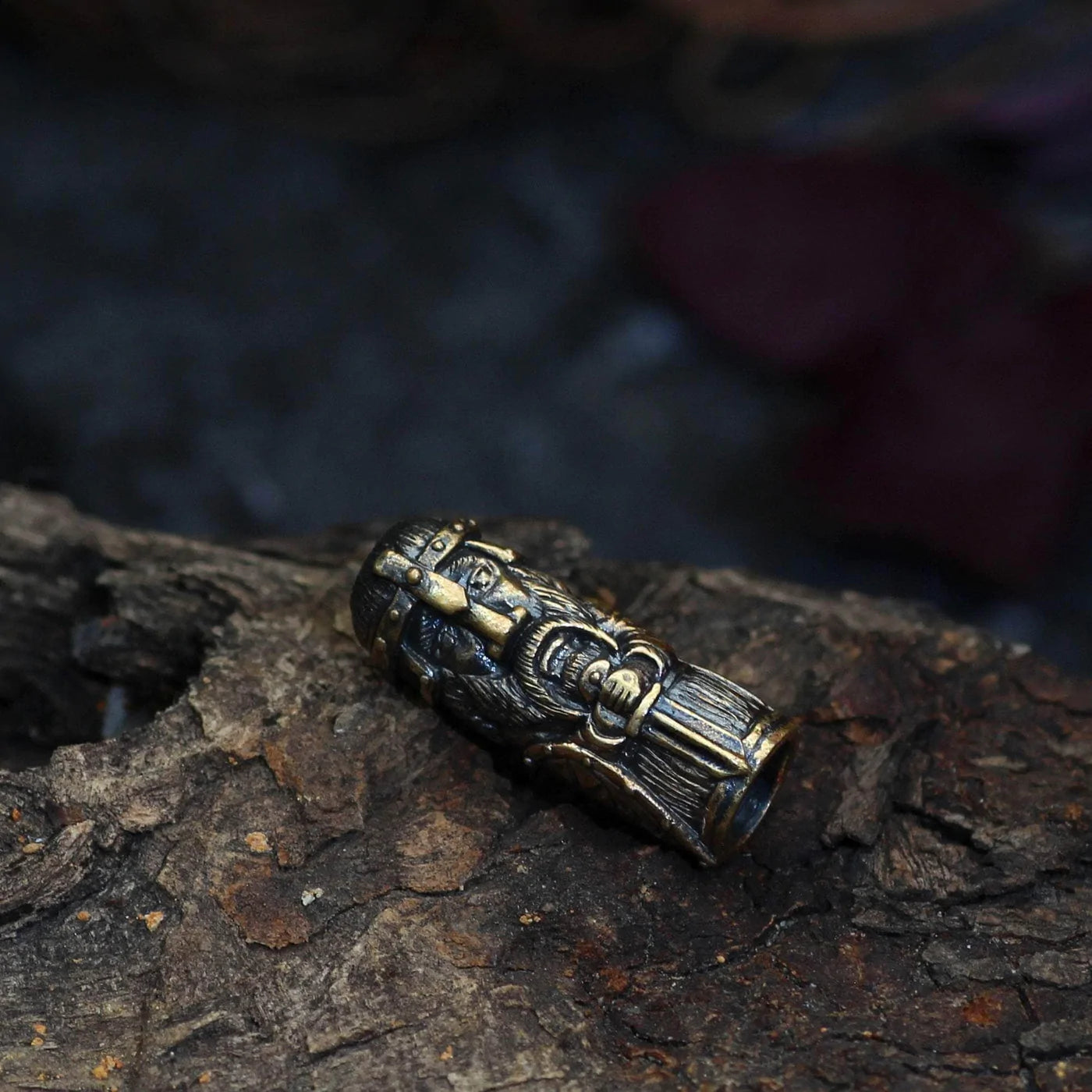 Vikings Perun Head and Sword Stainless Steel Beard Beads