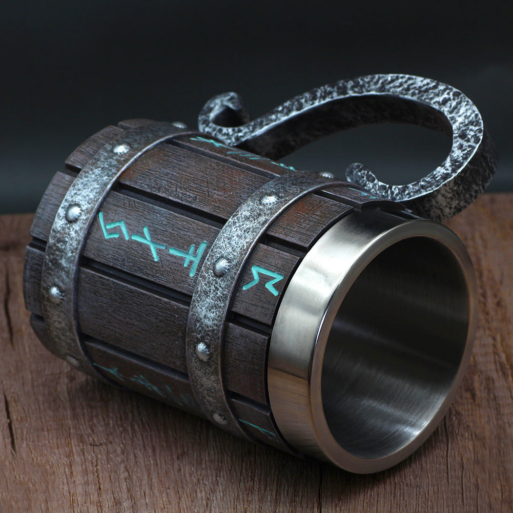 Nordic Viking Mug With Runes