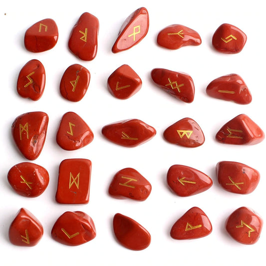 Red Jasper Rune Stones