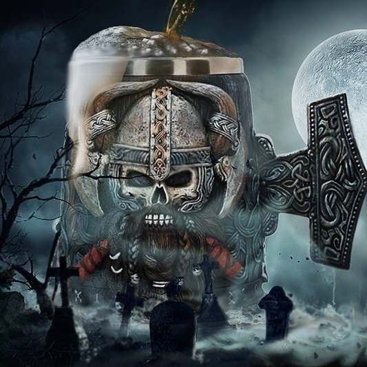Skeleton Pirate Viking Mug