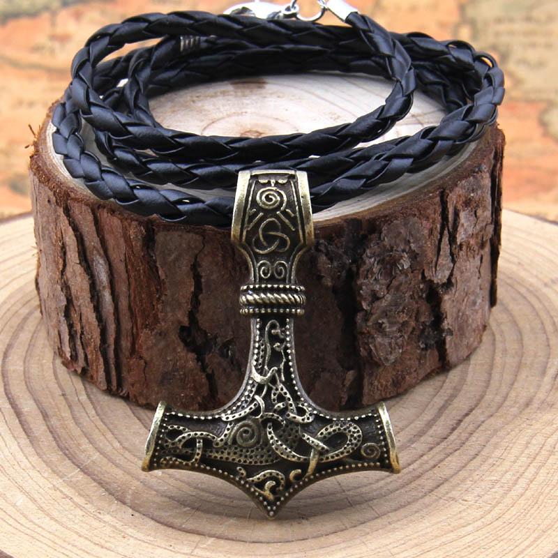 ageofvikings Gold Viking Thor's Hammer Necklace