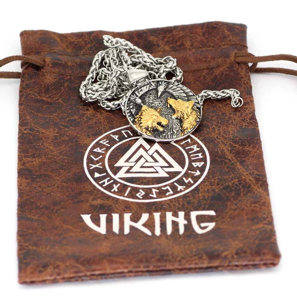 Huginn and Muninn with Fenrir Necklace
