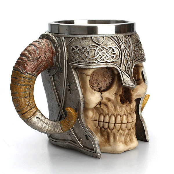 Skeleton Viking Mug