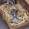 King Skull with Mjolnir and Valknut