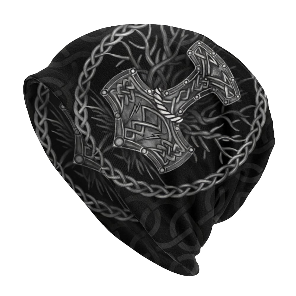 Viking Thor Hammer Stretchable Hat