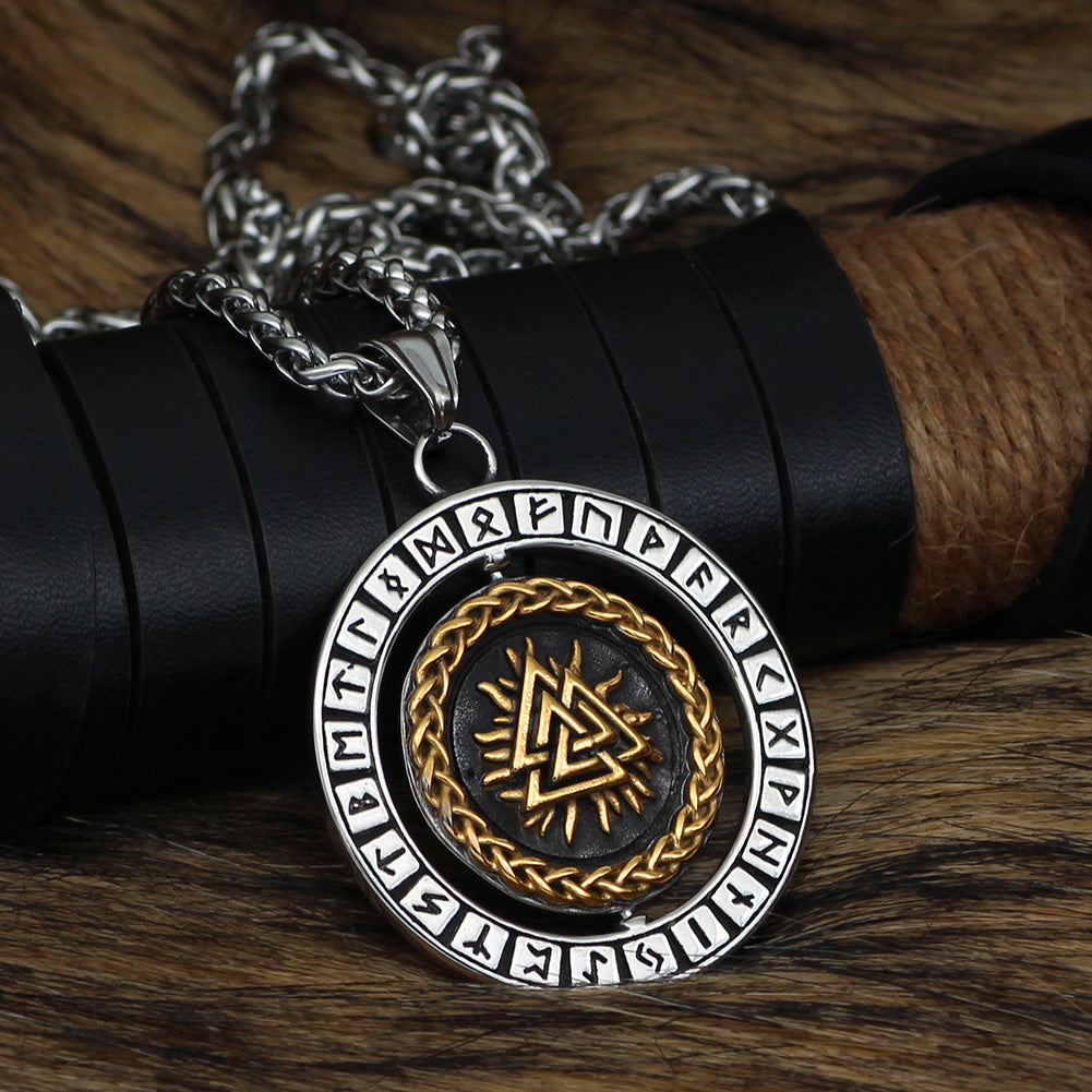 Vegvisir Necklace With Runes