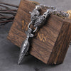 King Chain With Odin&#39;s Wolf &amp; Anchor Pendant