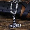 Thors Hammer with Valknut Necklace
