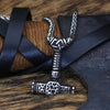 Thors Hammer with Valknut Necklace