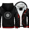 Viking Winter Hoodie with Vegvisir