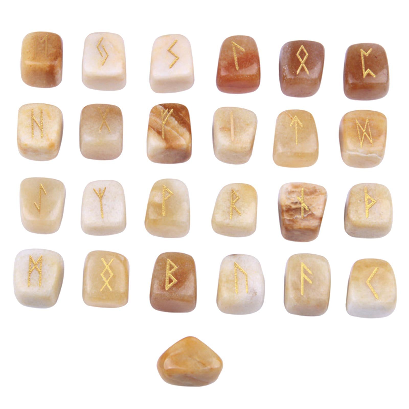 Rune Stones - Yellow Jade