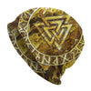 Viking Stretchable Hat With Yellow Valknut