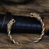 Gold Trimmed Viking Fenrir Bracelet