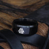 Black Valknut Ring