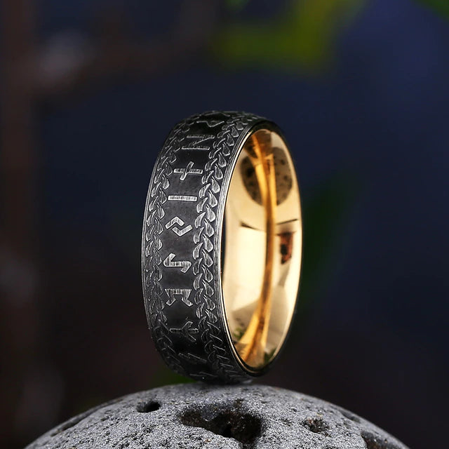 Viking Nordic Runes Ring
