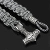 Odins-glory Black/White Black And White Mjolnir Paracord Bracelet