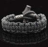 Odins-glory Black/White Black And White Mjolnir Paracord Bracelet