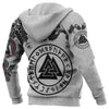 Vikings Roar Fenrir Wolf White Hoodie