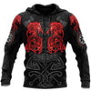 Vikings Roar S / Zipper Fierce Wolf and Vegvisir