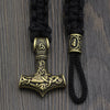 Odins-glory Gold Mjolnir Paracord Bracelet