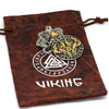 Vikings Roar Gold Trimmed Raven Necklace with Valknut Symbol