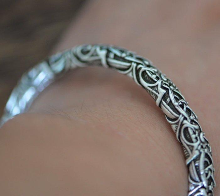 ageofvikings Silver Huginn and Muninn Bracelet