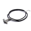 ageofvikings Silver &quot;Iangr&quot; Viking Hammer Leather Necklace