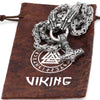 Odins-glory 60cm - 24inch King Chain With Dragon Heads &amp; Mjolnir Pendant