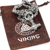 Odins-glory 60cm - 24inch King Chain With Dragon Heads &amp; Mjolnir Pendant