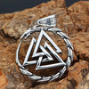 Odins-glory 60cm - 24inch King Chain With Valknut Pendant