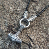 ageofvikings &quot;kirkja&quot; Leather Viking Hammer Necklace