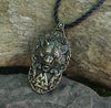 Viking Wolf Necklace with Wolf Protect Me Engraving