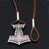 Odins-glory Leather Mjolnir Bracelet
