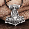 ageofvikings &quot;Mikill&quot; Leather Viking Hammer Necklace