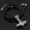 Odins-Glory Mjolnir Necklace With Steel Or Leather Chain