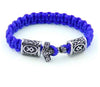 ageofvikings blue / 19cm(7.41inch) Mjolnir Paracord Bracelet
