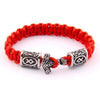 ageofvikings red / 19cm(7.41inch) Mjolnir Paracord Bracelet