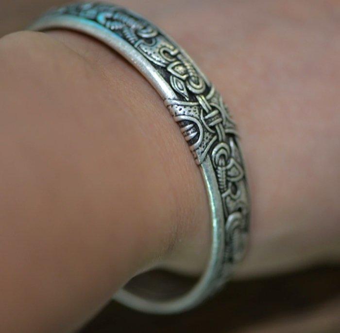 ageofvikings Silver Norse Bracelet
