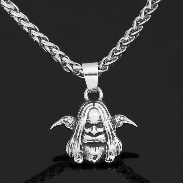 Odins-Glory 60cm - 24inch Odin and Huginn & Muninn Necklace