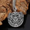 Odins-Glory Odin&#39;s Ravens Necklace With Valknut Symbol