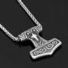 Odins-Glory Raven Mjolnir Necklace