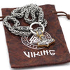 Odins-Glory Rune King Chain With Gold Trimmed Mjolnir Pendant