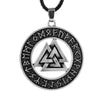 ageofvikings Sterling Silver Valknut Necklace