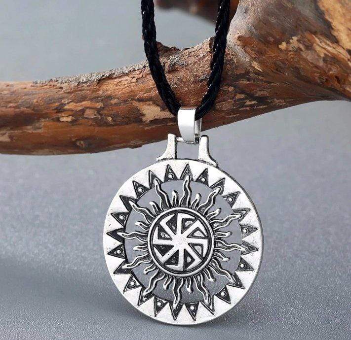 ageofvikings Silver Sun Viking Necklace