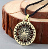 ageofvikings Gold Sun Viking Necklace