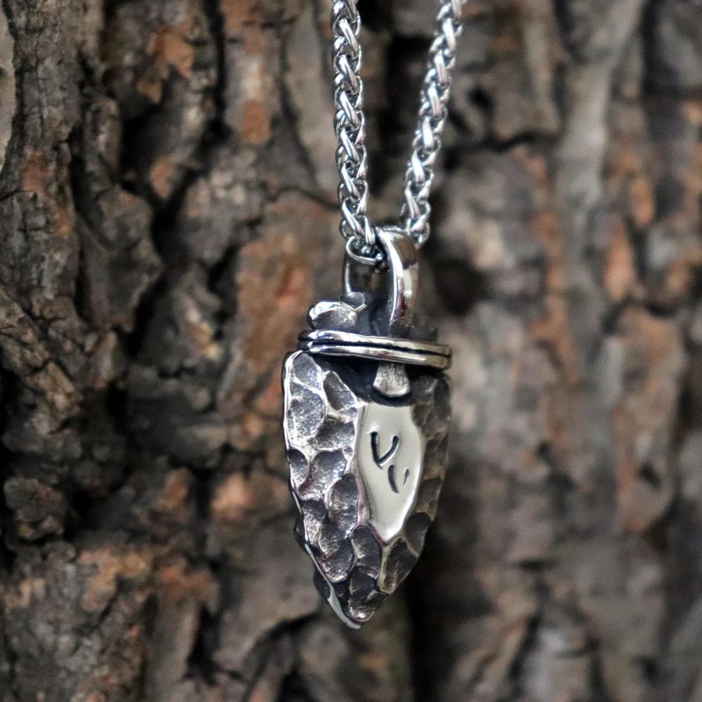 Odins-Glory 60cm - 24inch The Original Rune Stone Arrow Necklace