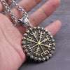 Vikings Roar Vegvisir And Aegishjalmur Necklace