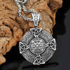 Odins-Glory 60cm Vegvisir Pendant With Trinity Knots