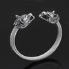Odins-glory Viking Armring With Wolf heads